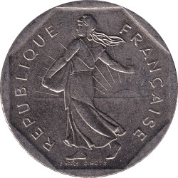 France - 2 francs - Semeuse - 1988 - No 89