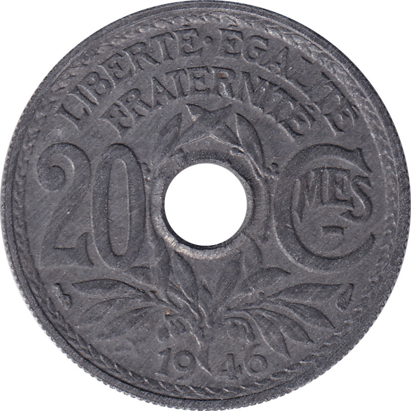 France - 20 centimes - Lindauer - 1946 - No 104