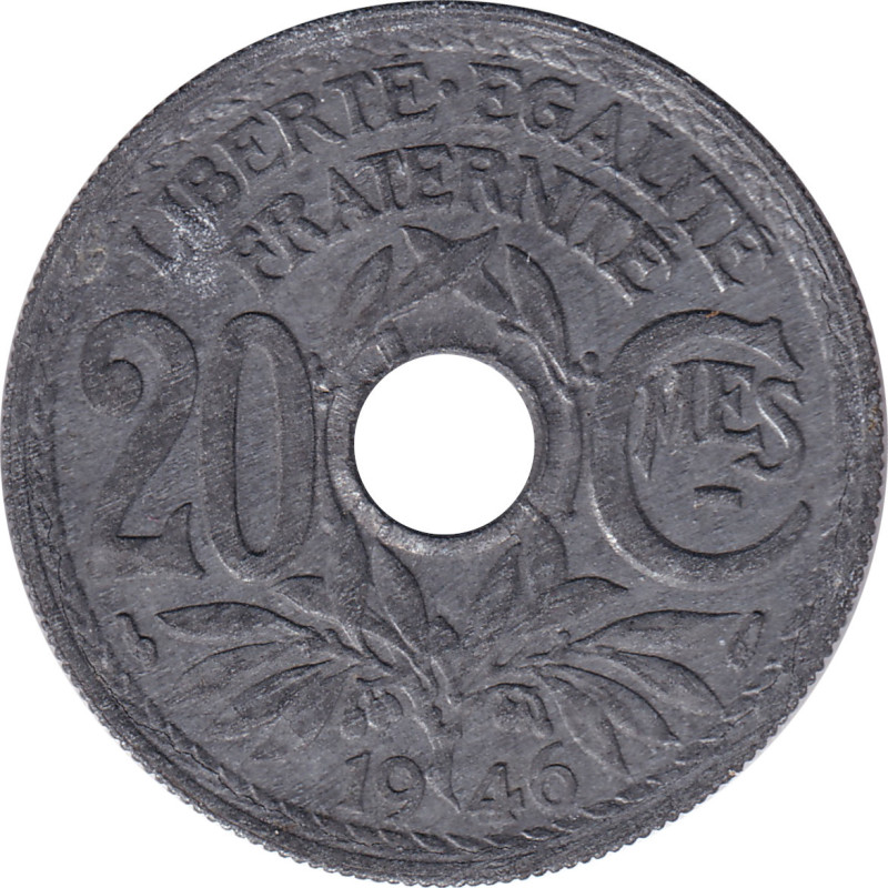 France - 20 centimes - Lindauer - 1946 - No 105