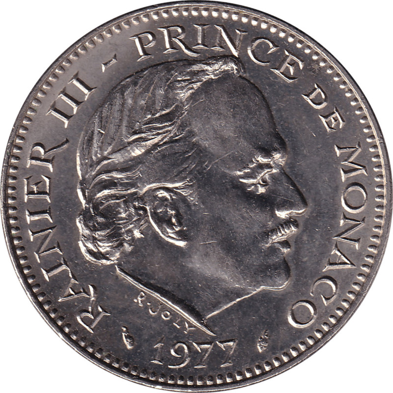 Monaco - 10 francs - Rainier III - Date simple - 1976 - No107