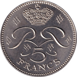 Monaco - 10 francs - Rainier III - Date simple - 1976 - No107