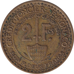Monaco - 5 francs - Rainier...