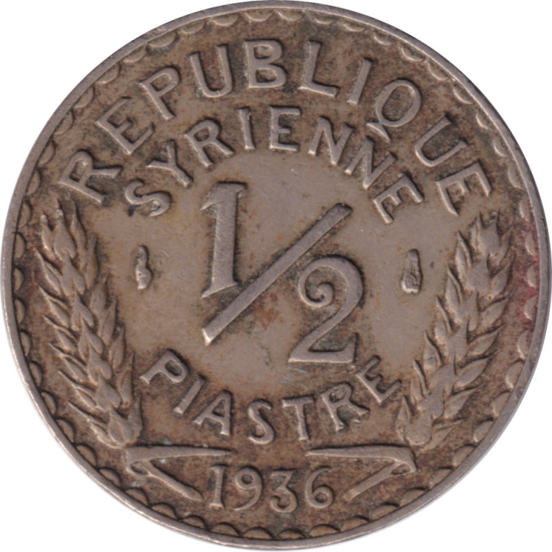 Syria - 1/2 piastre - République Syrienne - ١٩٣٥ - 1935 - No 129