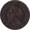 France - 5 centimes - Napoléon III - Bare head - 1855 A - No139