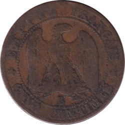 France - 5 centimes - Napoléon III - Bare head - 1856 A - No140