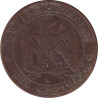 France - 10 centimes - Napoléon III - Bare head - 1855 A - No144