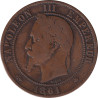 France - 10 centimes - Napoléon III - Bare head - 1856 K - No145