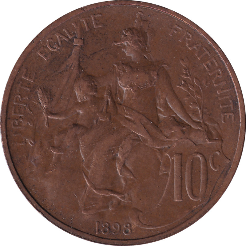 France - 10 centimes - Ceres - 1871 A - No147