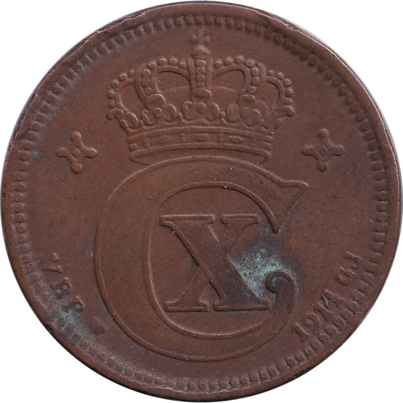 Denmark - 5 ore - Christian IX - 1874 ♡ CS - No158